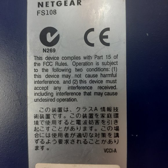 NETGEAR FS108P 8-PORT 10/100 Mbps PROSAFE SWITCH WITH POE FREE S/H - Picture 4 of 12